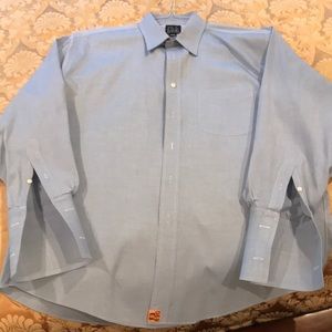 JoS. A. Bank French cuffed men’s dress shirt blue